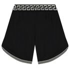 Girls Black Medussa Shorts, 1, hi-res