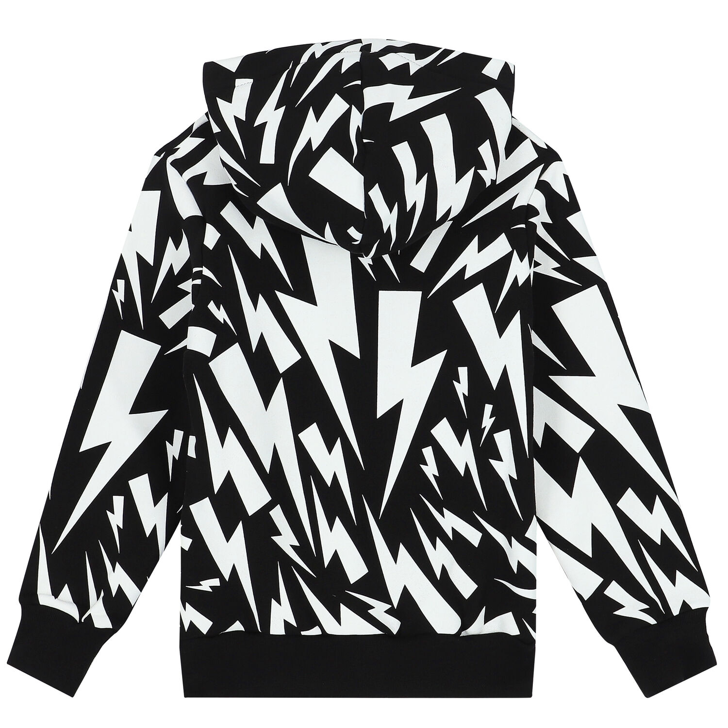 Boys Black Thunder Hooded Top, 1, hi-res image number null