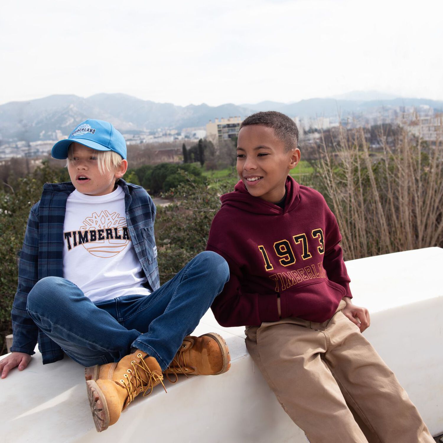 Boys White Logo Long Sleeve Top, 2, hi-res image number null