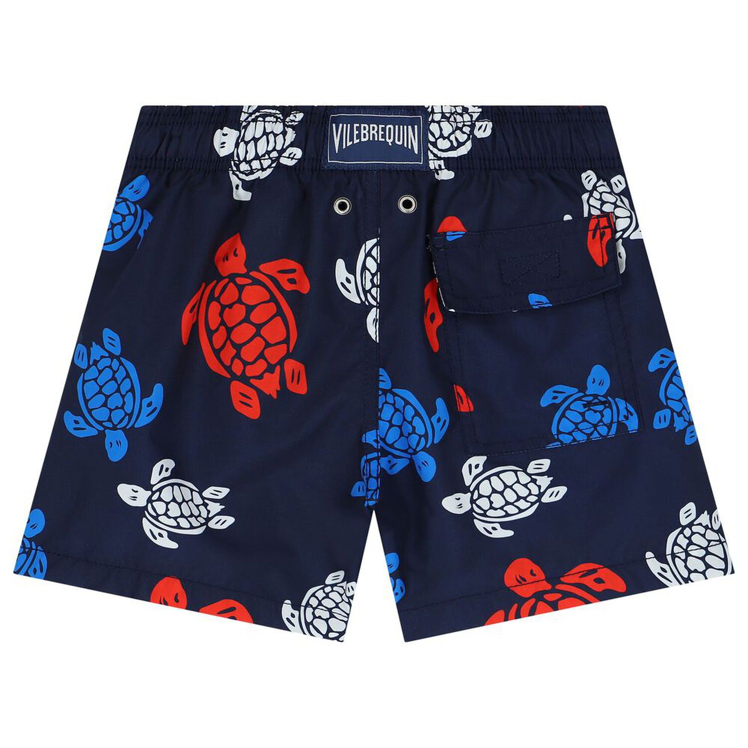 Boys Navy Blue Logo Swim Shorts, 1, hi-res image number null