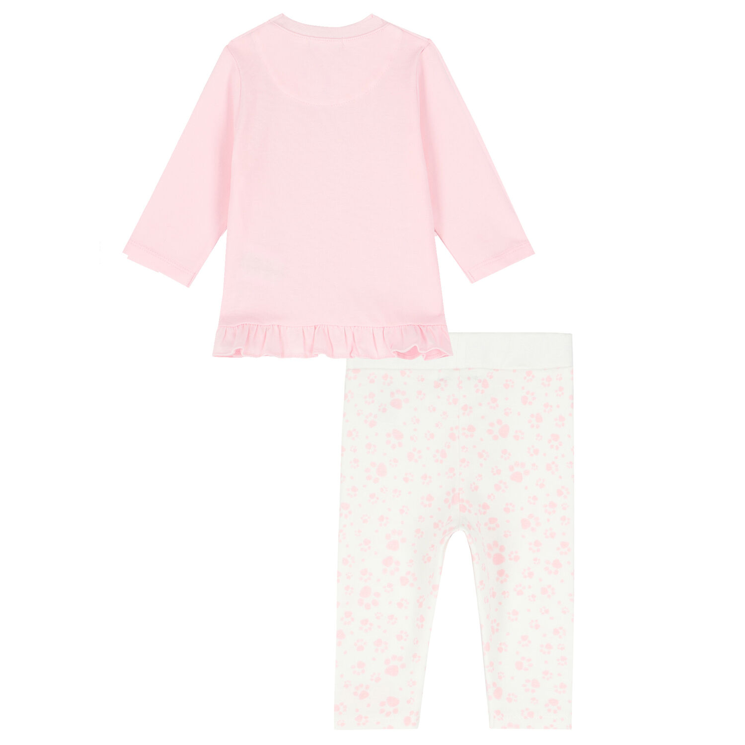 Baby Girls Pink Logo Leggings Set, 1, hi-res