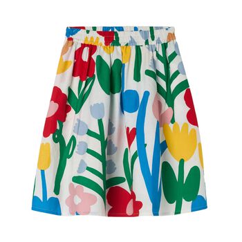 Girls Multi-Coloured Floral Skirt
