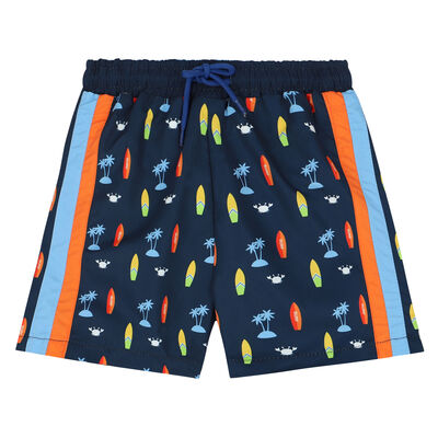 Boys Navy & Blue Swim Shorts