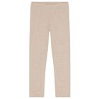 Girls Ivory, Navy Blue & Beige Leggings Set, 2, hi-res