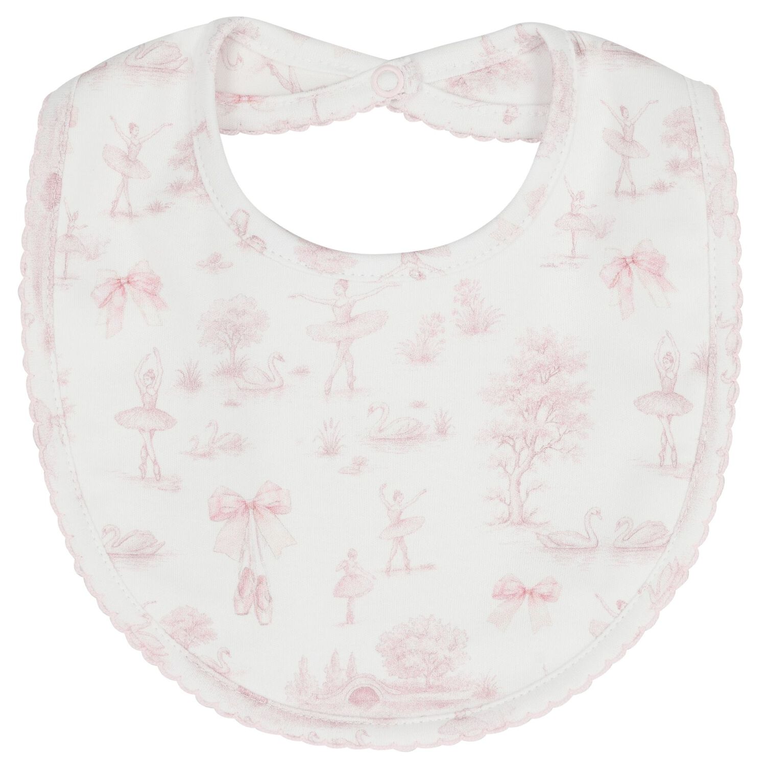 Baby Girls White & Pink Swan Babygrow Gift Set , 1, hi-res