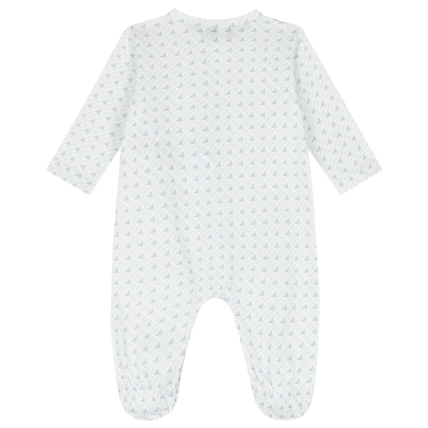 Baby Boys Blue Logo Babygrow Set, 3, hi-res image number null