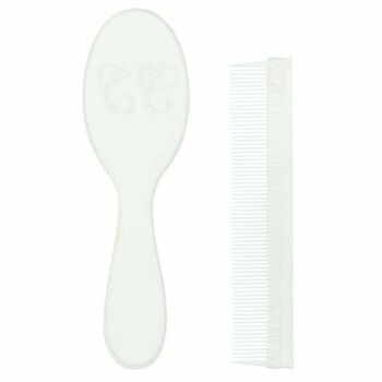 White Brush & Comb Set