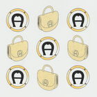 توب بالشعار باللون الأبيض للبنات , 1, hi-res