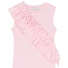 Girls Pink Ruffled Dress, 1, hi-res