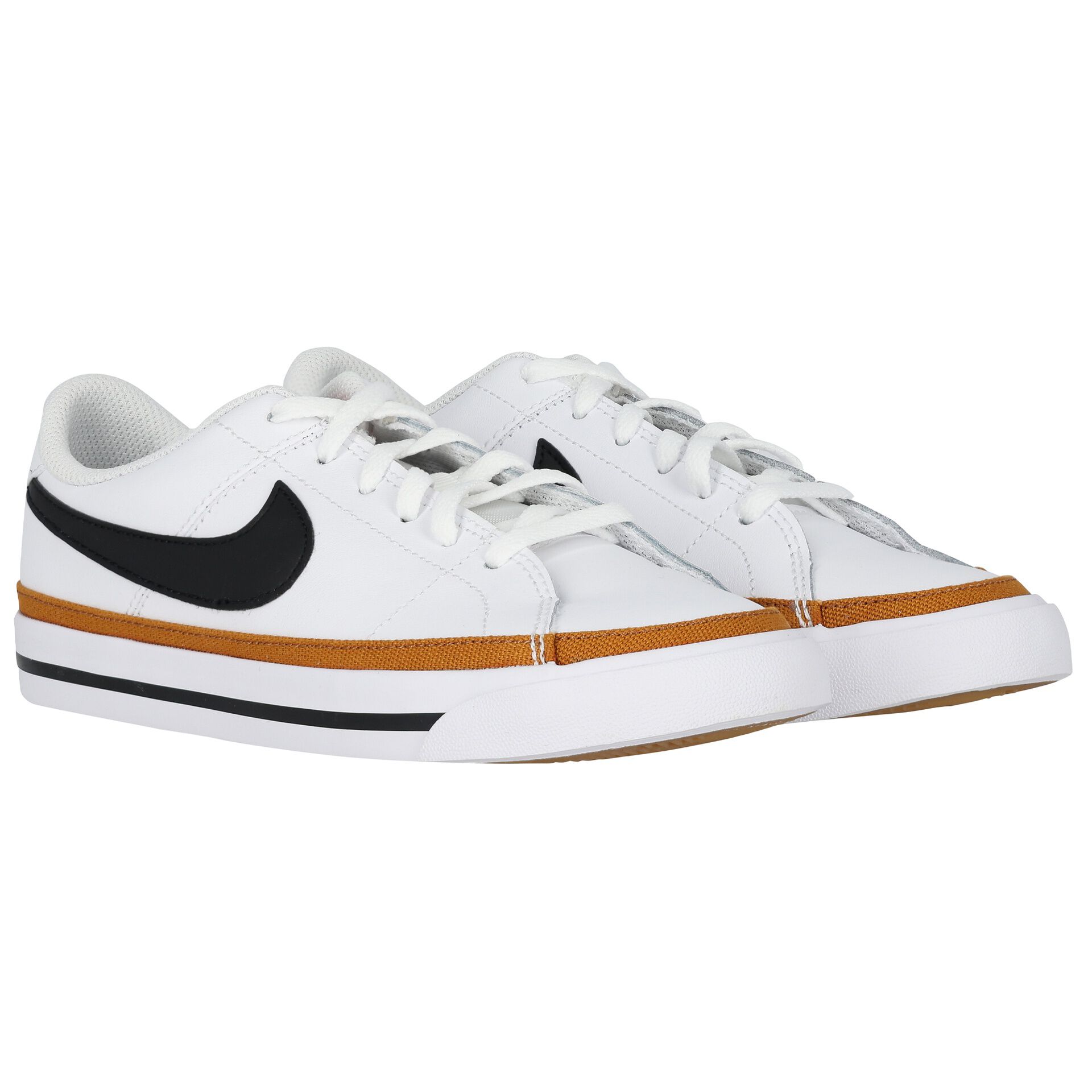 Nike Kids White Black Court Legacy Trainers Junior Couture USA