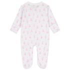 Baby Girls White & Pink Teddy Bear Time Babygrow, 1, hi-res