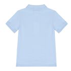 Baby Boys Blue Logo Polo Shirt, 1, hi-res