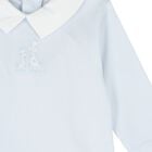 Baby Boys Blue Giraffe Laugh Babygrow, 1, hi-res