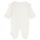 Baby Girls Ivory & Gold Logo Babygrow Gift Set, 1, hi-res