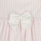 Girls Pink & White Stripe Dress Set, 1, hi-res
