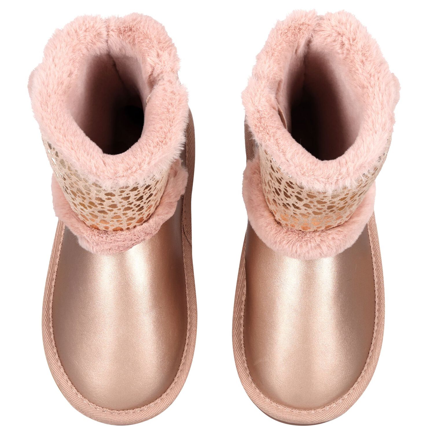 Girls Pink Faux Leather Boots, 1, hi-res image number null