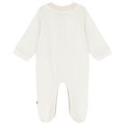 Ivory Teddy Bear Logo Babygrow, 1, hi-res