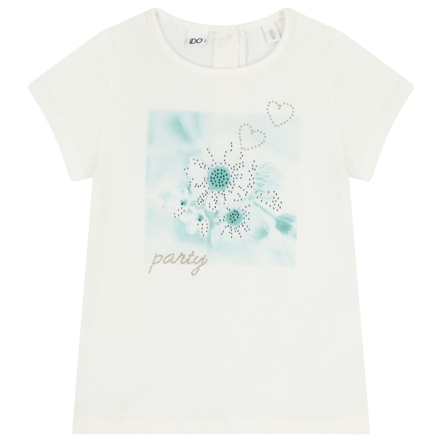 Girls Ivory & Turquoise Blue Tulle Skirt Set, 1, hi-res