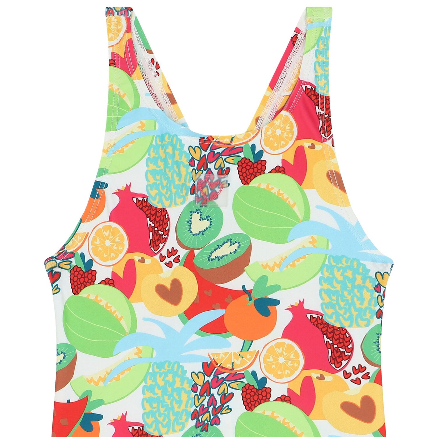Girls Multi-Coloured Fruit Swimsuit, 1, hi-res image number null