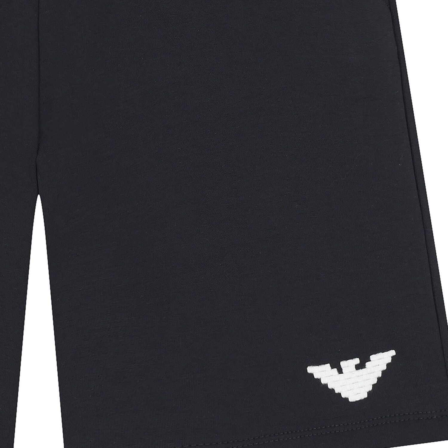 Boys Navy Blue Logo Shorts, 1, hi-res