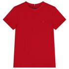 Boys Red Logo T-Shirt, 2, hi-res