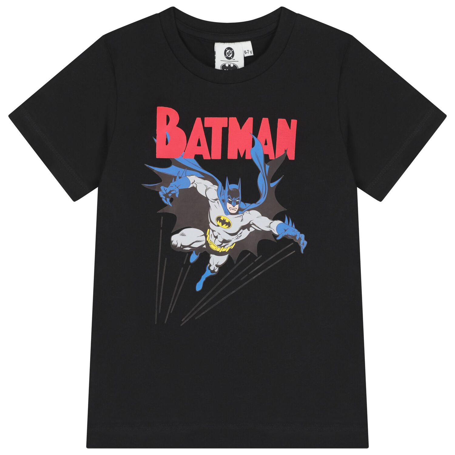 طقم للأولاد شورت باتمان باللون الأسود والأحمر , 1, hi-res