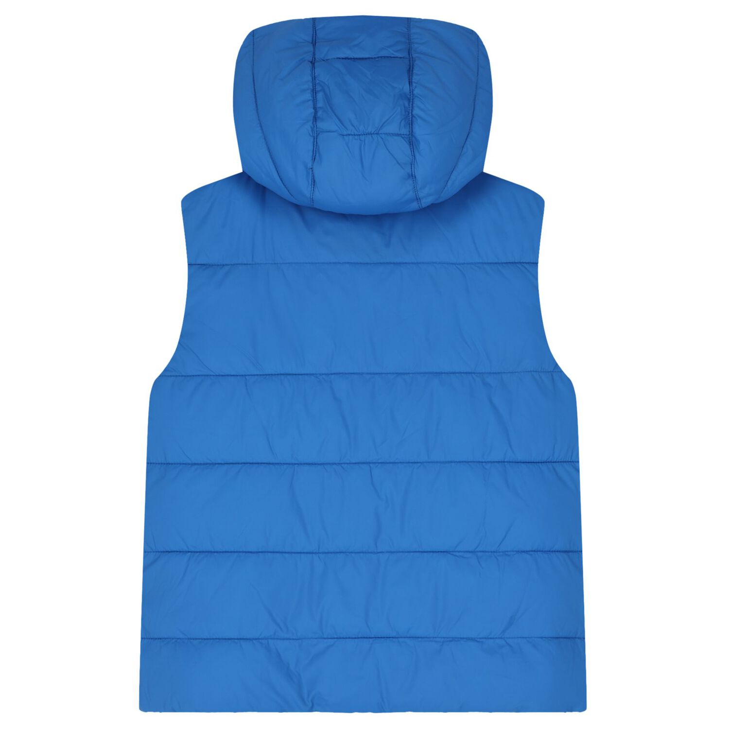 Boys Navy Blue & Blue Reversible Padded Gilet, 1, hi-res image number null