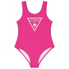 Girls Pink Logo Swimsuit, 1, hi-res