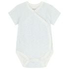 Baby Boys White & Blue Bodysuits ( 2-Pack ), 3, hi-res
