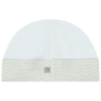 Baby Boys Blue & Gold Logo Baby Hat