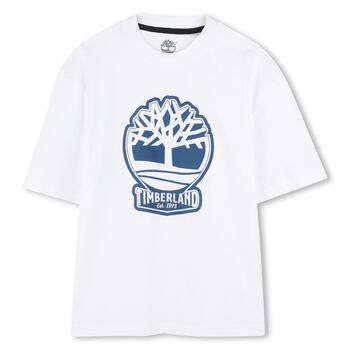 Boys White Logo T-Shirt