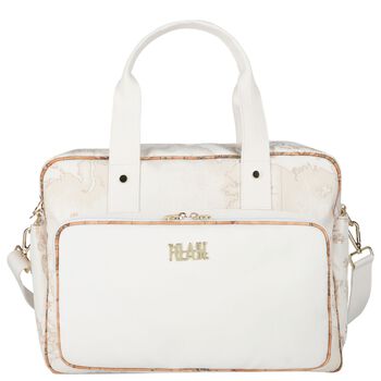 Ivory & Beige Geo Map Baby Changing Bag
