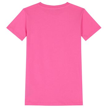 Girls Pink Logo Dress