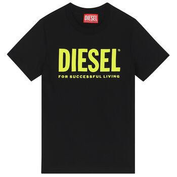 Boys Black Logo T-Shirt