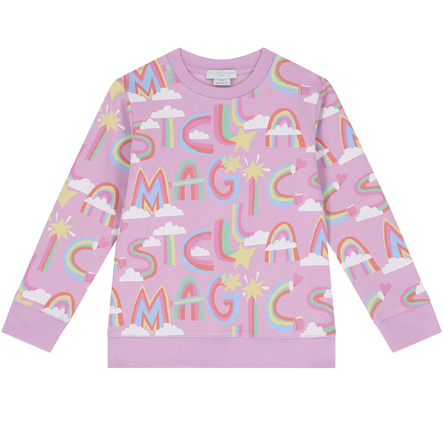 Girls Pink Logo Sweatshirt, 1, hi-res