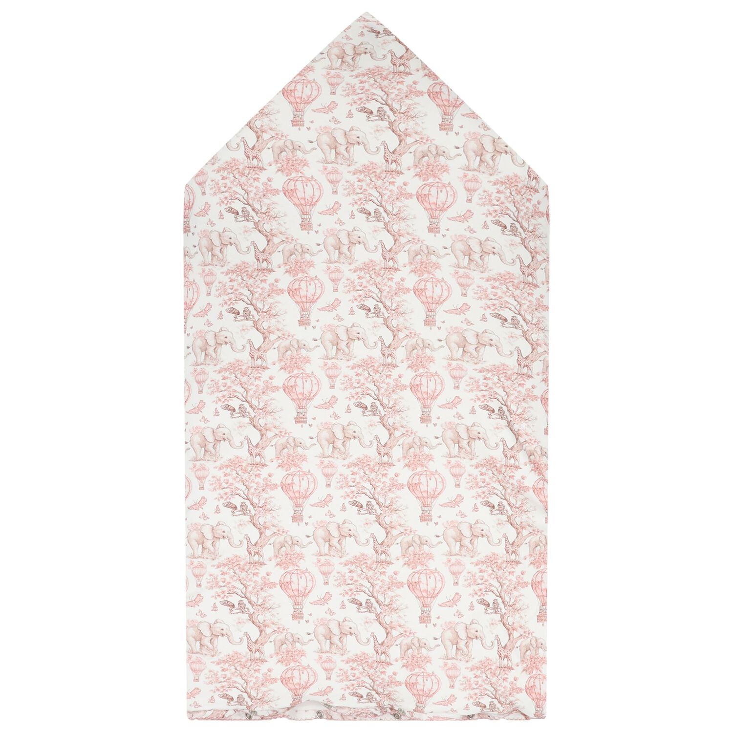 Baby Girls White & Pink Africa Nest, 1, hi-res