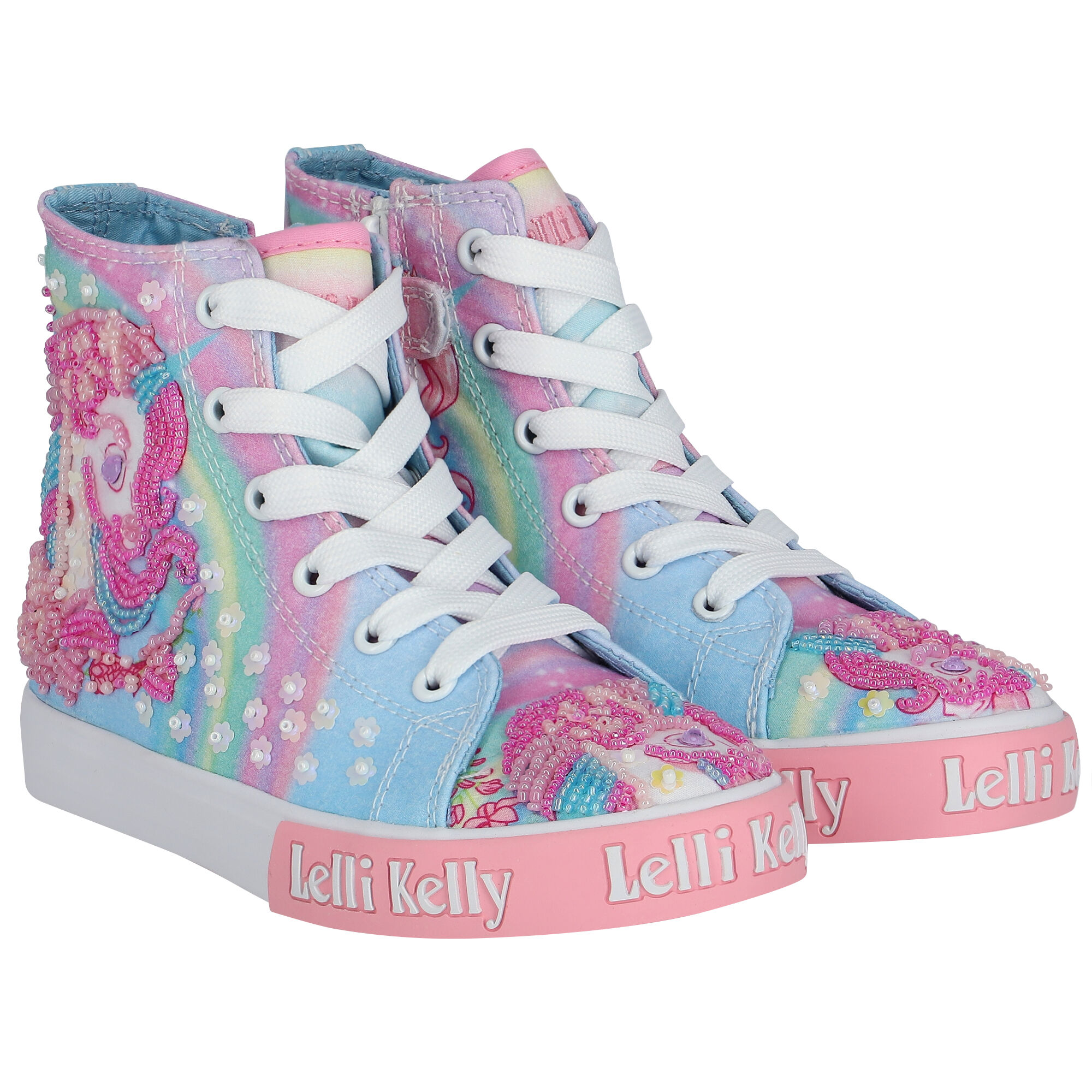 Lelli Kelly Girls Multi Colored Unicorn Trainers Junior Couture USA