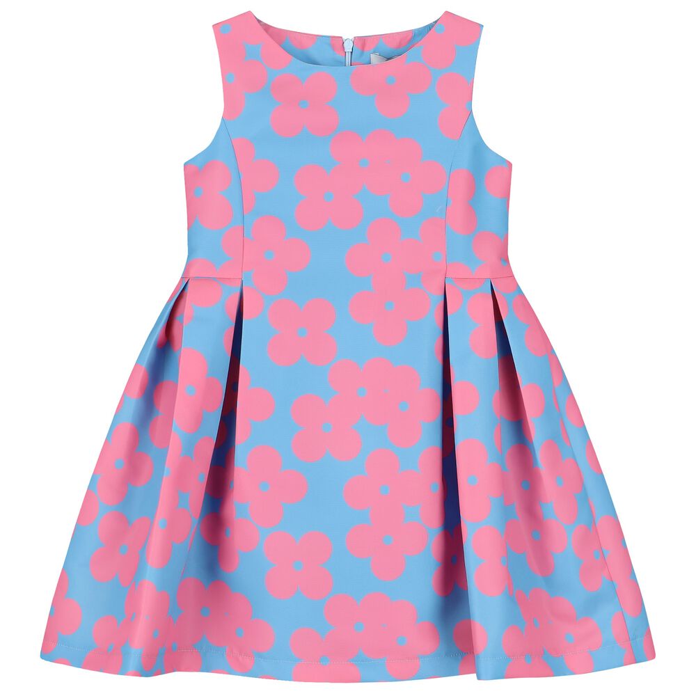 Deolinda Girls Blue Floral Dress