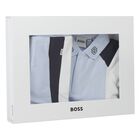 Baby Boys Blue Logo Shorts Set, 1, hi-res