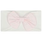 Baby Girls Ivory & Pink Babygrow & Headband Set, 1, hi-res