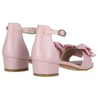 Girls Pink Bow Sandals, 2, hi-res