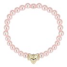 Girls Pink & Gold Beaded Bracelets (4 Pack), 1, hi-res