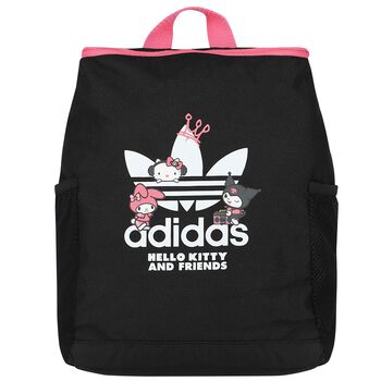 Girls Black Logo Backpack