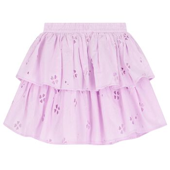 Girls Lilac Ruffle Brigitte Skirt
