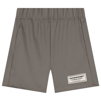 Beige Logo Softskin Shorts