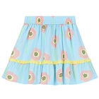 تنورة بطبعة الزهور باللون الأزرق, 1, hi-res