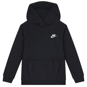 Black Logo Hooded Top