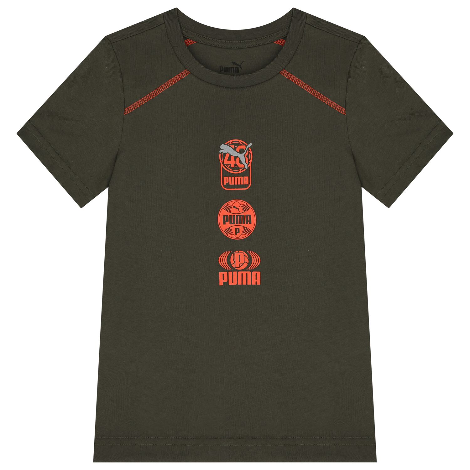 Boys Green Logo T-Shirt, 1, hi-res