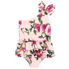 مايوه بنات بكتف واحد بطبعة الزهور , 3, hi-res