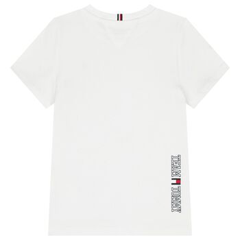 Boys White Logo T-Shirt